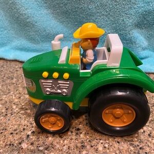 My First Vehicle Green Tractor Toy Plastic Lights & 3 Sounds Tested Works Boley